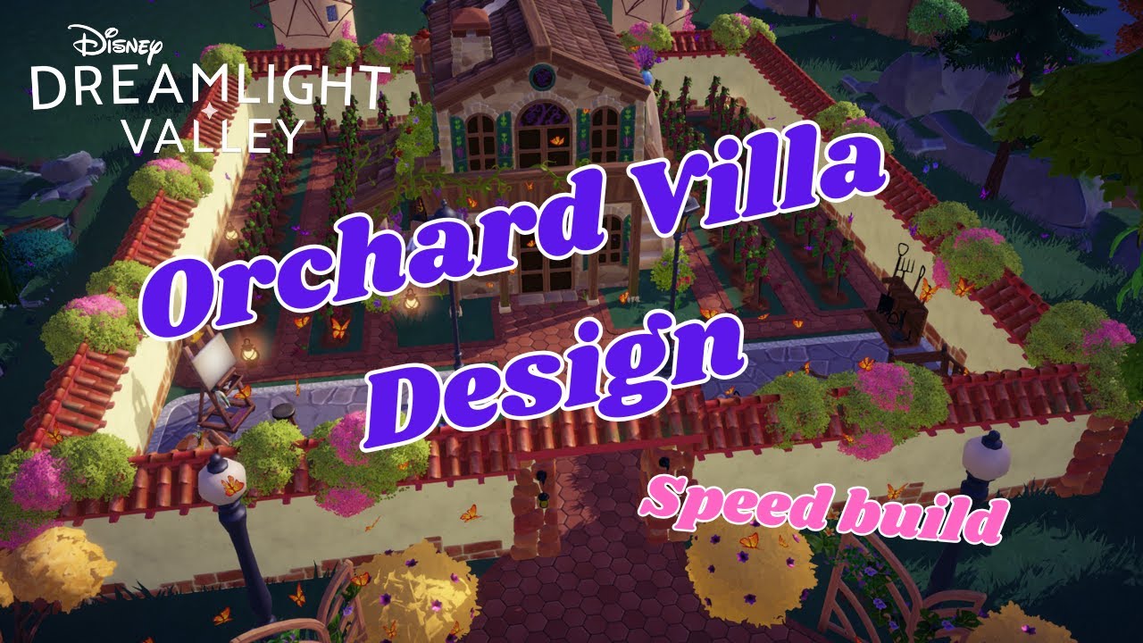 Orchard Villa Speedbuild  Dreamlight Valley’s Luxe Vineyard Retreat