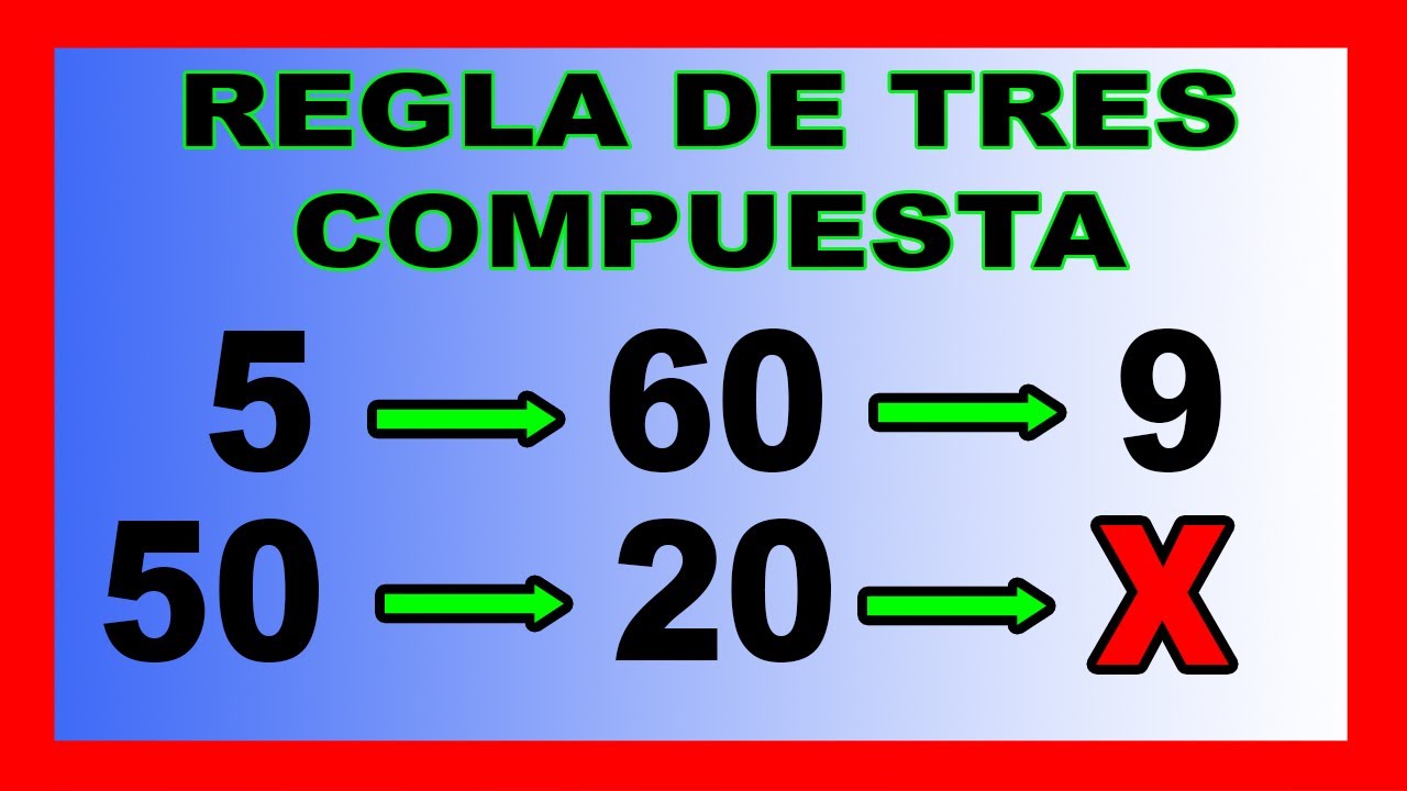 ✅👉 Regla de Tres Compuesta con 3 Variables