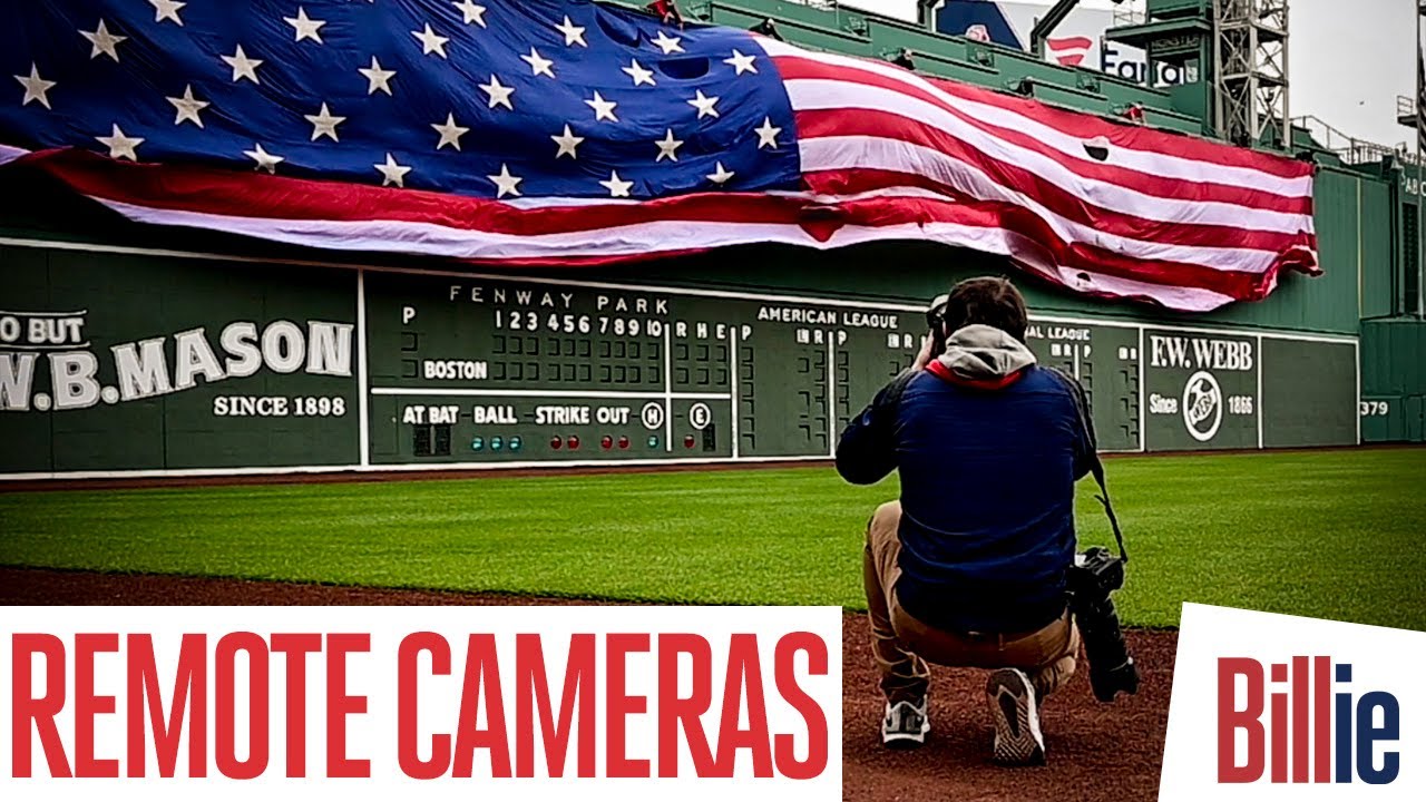 Using REMOTE CAMERAS For Sports Photography: FENWAY FLAG DROP!