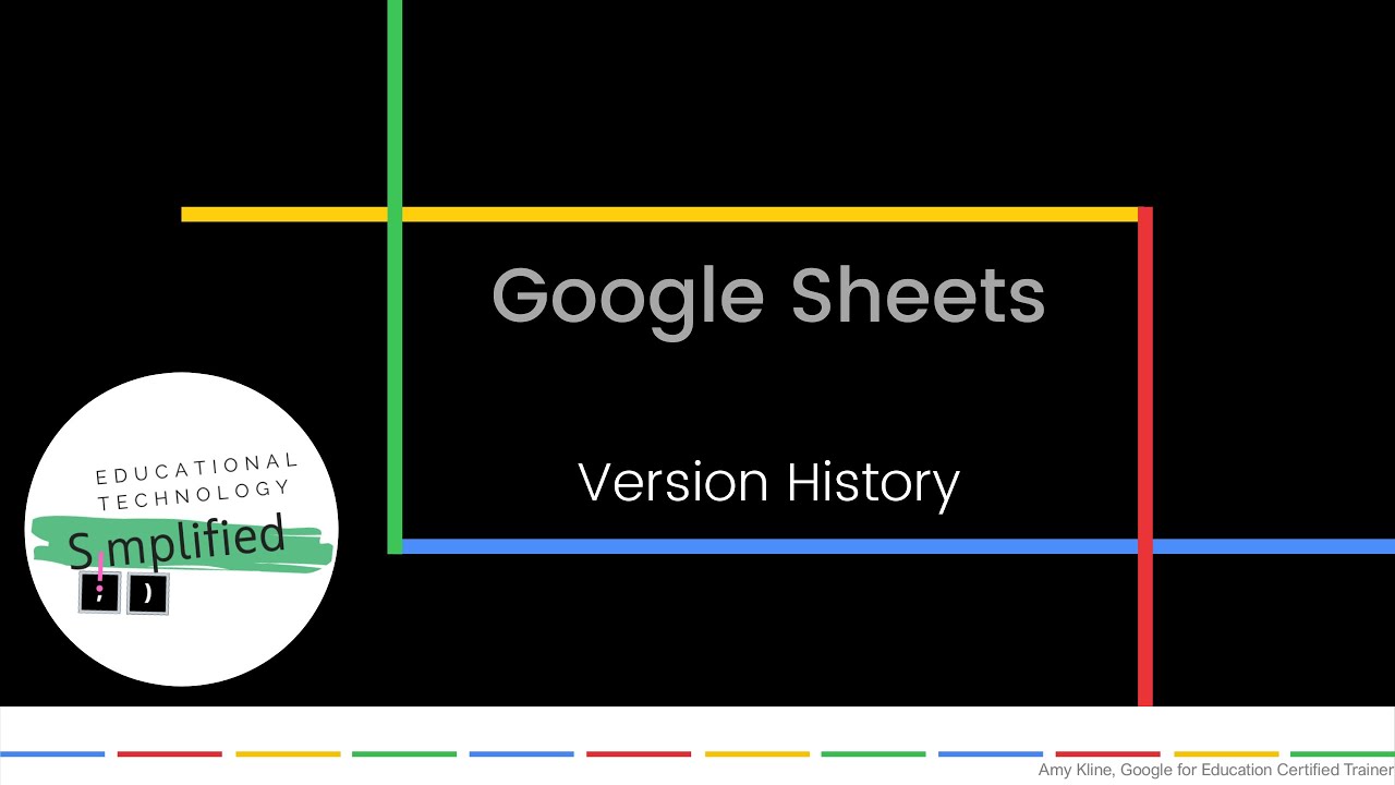 Google Sheets - Version History