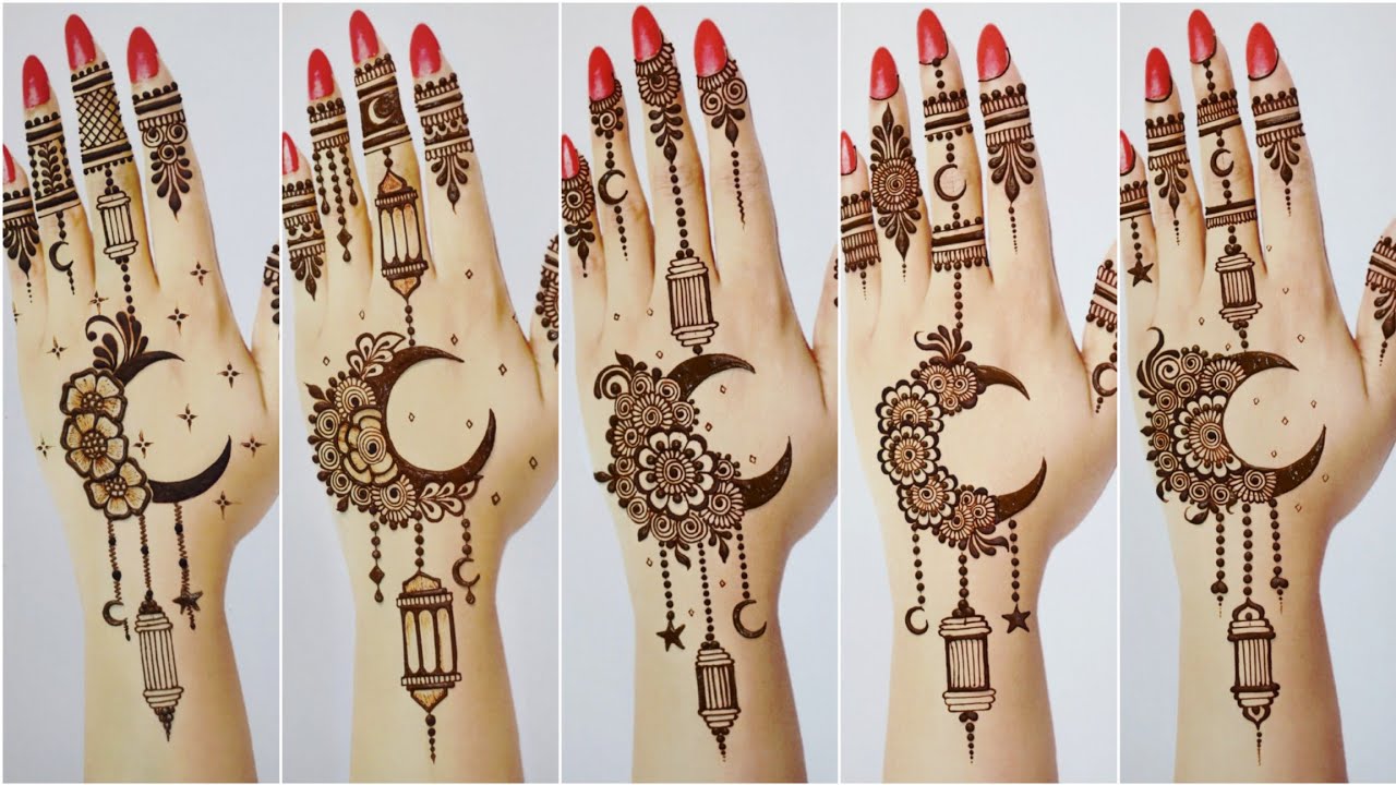 Eid ka Chand mehndi design | Simple Easy Backhand Mehndi design | Mehandi ka designs |Mehandi design