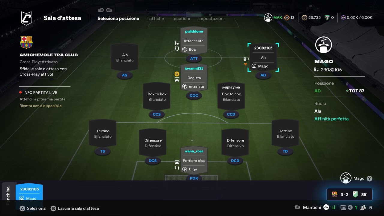 Live Partita Champions of Italy