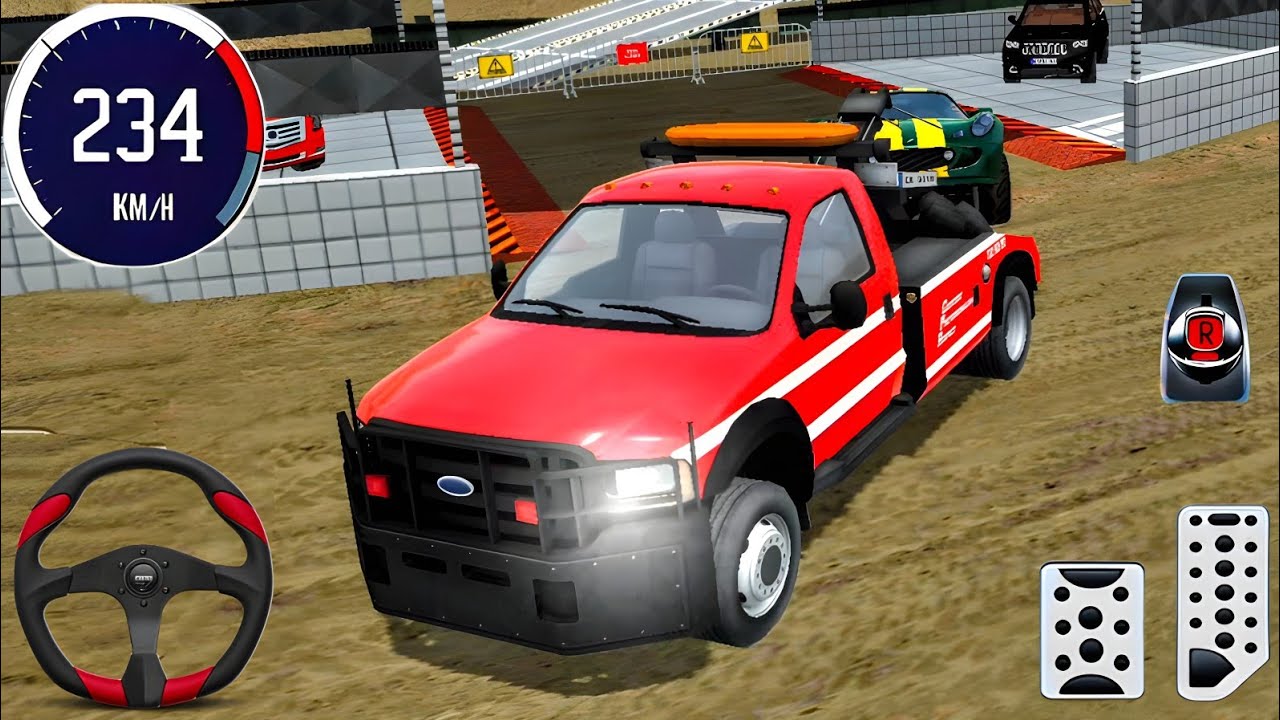 Tow Truck And Cars Driving Sim - Gas Station 2 Highway Service - Android Gameplay Part 8