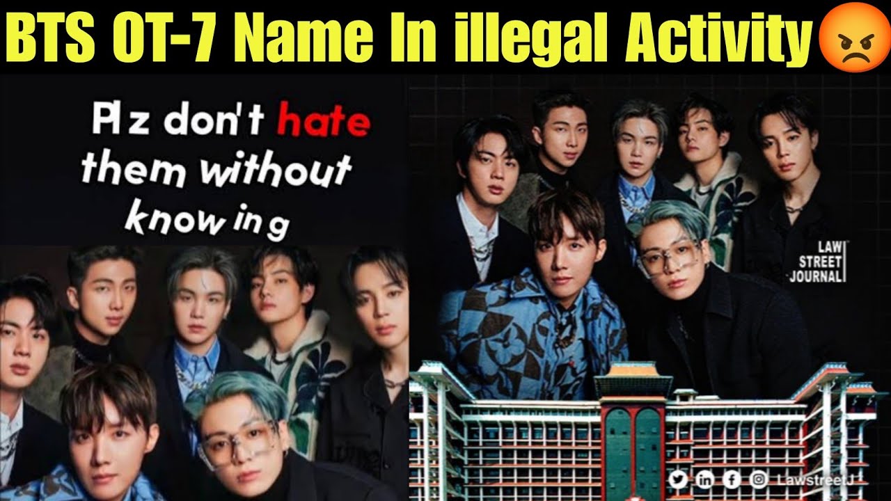 BTS OT-7 Name In illegal Activity 😡 Getting Hate 😭 BTS Name in Tax Evasion BTS Going Jail 
