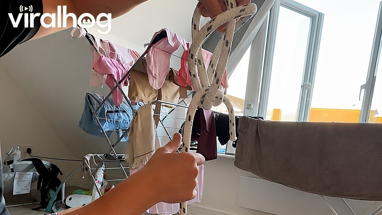 Fianc&eacute; Shows Off Flying Bowline Knot Skill || ViralHog