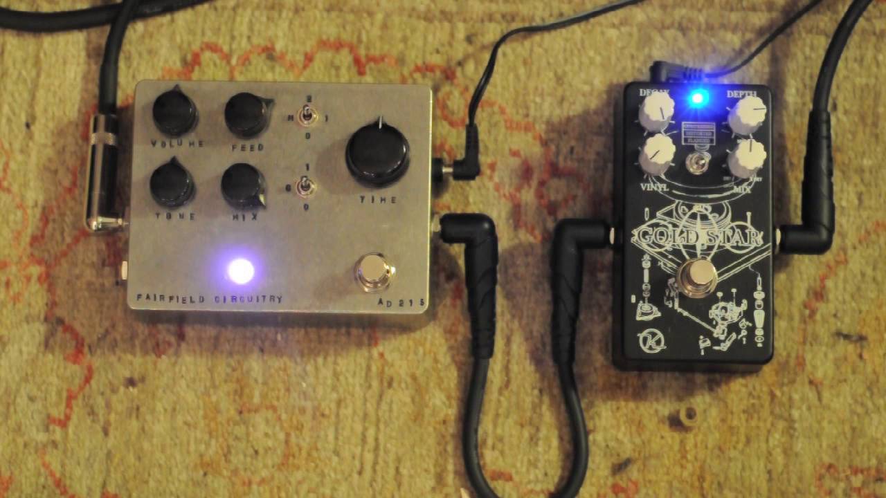 Keeley Electronics Gold Star Reverb + Fairfield Circuitry Meet Maude Analogue Delay