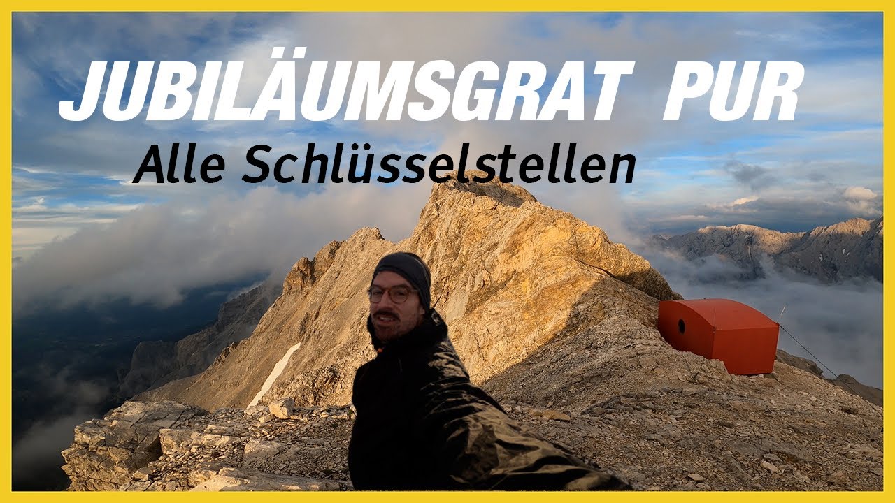 Jubiläumsgrat Zugspitze in 4K (alle Schlüsselstellen)