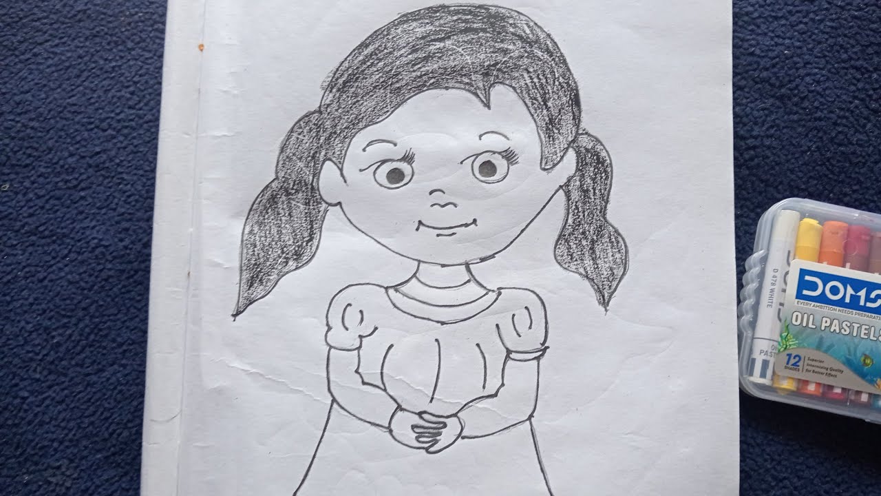 Cute girl drawing very easy part 1/easy drawing/beginners drawing/tutorial@SatvikSSartandcrafts-x14y