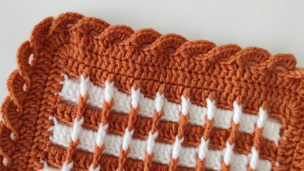 ÇOK KOLAY TIĞ İŞİ BEBEK BATTANİYESİ KENAR YAPIMI / TREND ÖRGÜ BATTANİYE KENARI MODELLERİ