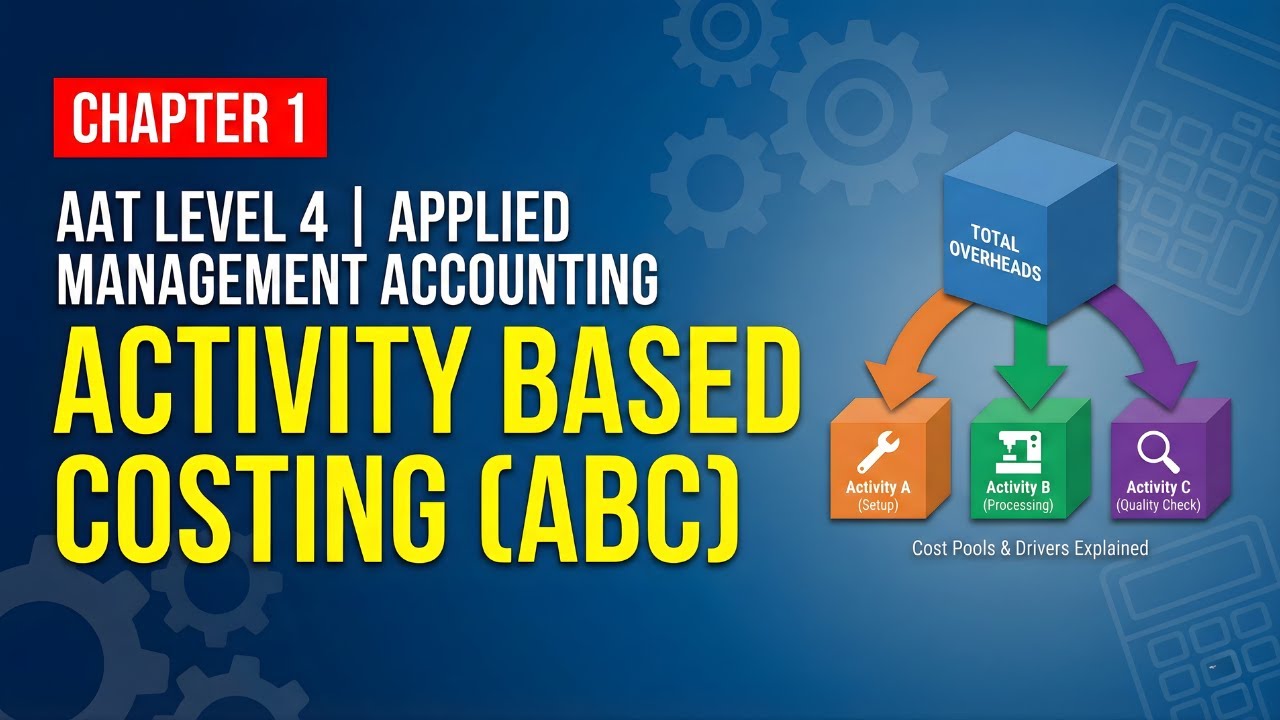 AAT Level 4 - Applied Management Accounting - Chapter 1:  Activity Based Costing - Explained
