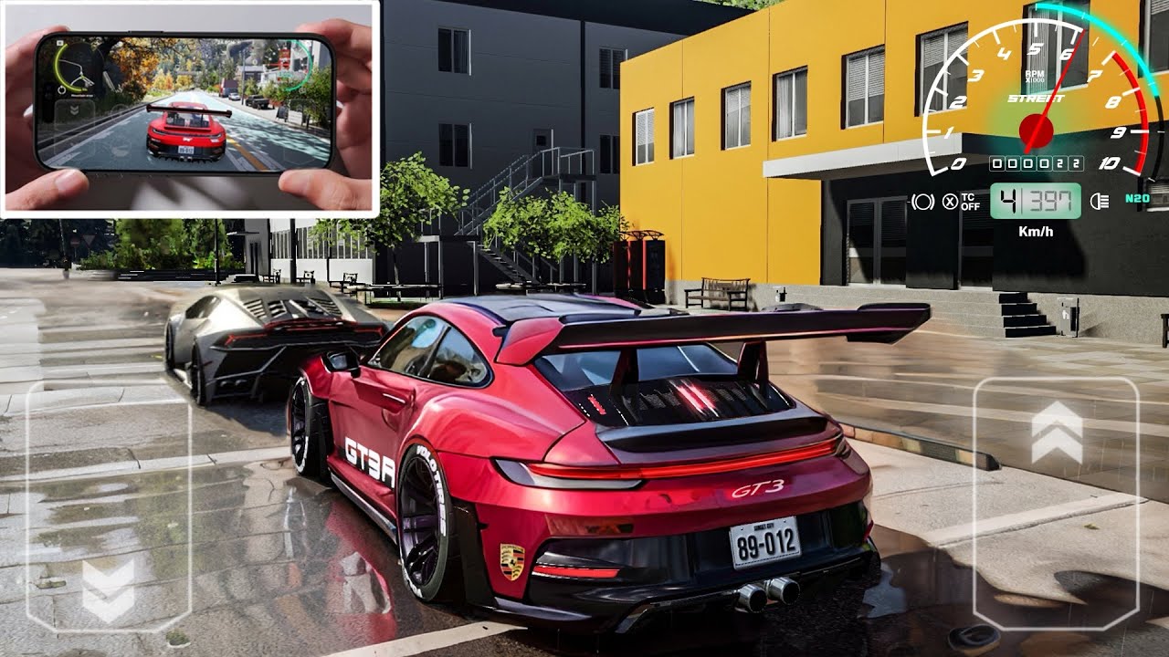 CarX Street | Porsche Gt3 RS 911 Gameplay - Max Graphics (4K) IPhone 16 Pro Max