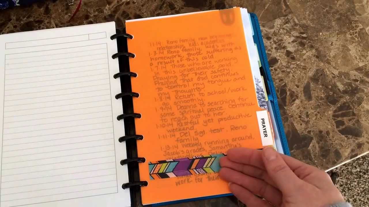 My Bible Study Planner set up