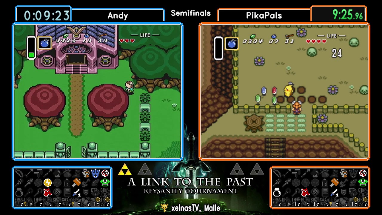 Andy vs Pikapals, Race 2. ALTTPR Keysanity Tournament 2018