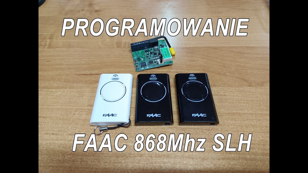 3.  FAAC  Programowanie Pilotów SLH 868Mhz Pilot do bramy, Jak zaprogramować pilota, diy