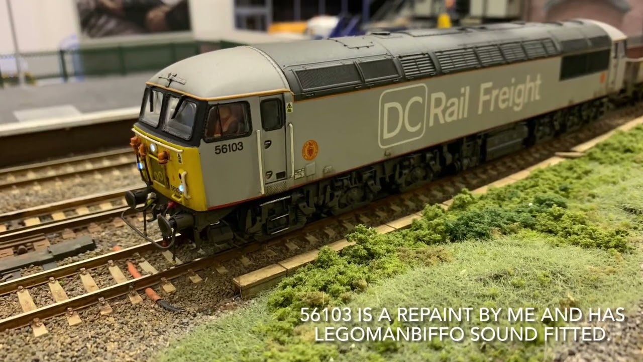 Badgers Cross modern image DCC Sound OO gauge layout. Jan 2023 running session.