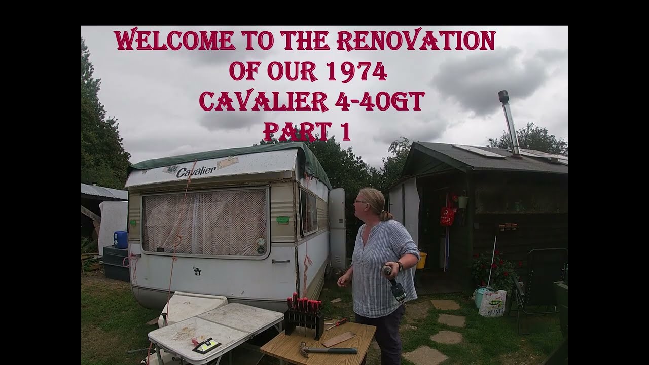 Restoring a vintage retro 1974 Cavalier 4 - 40 GT caravan bodywork