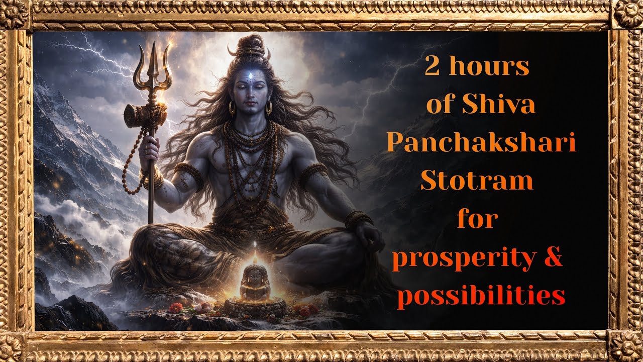 2 hours shiv chanting for prosperity & endless possibilities| Shiva Panchakshari Stotram| 