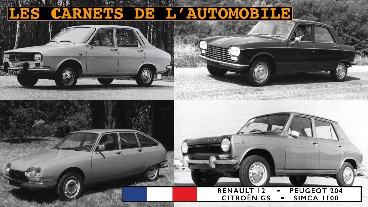 4 petites berlines Française 1971
