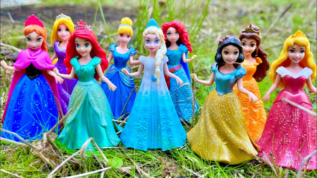 ASMR  Unboxing Mattel Disney Princess Spin & Reveal Surprise Dolls! Satisfying video  Review Toys