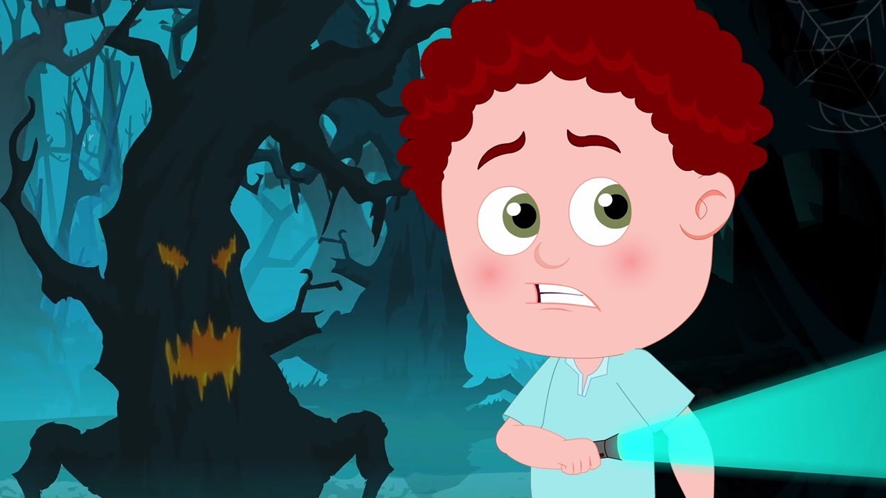 boschi spaventosi | canzoni di Halloween | baby rima | Scary Kids Song | Scary Woods Behind My House