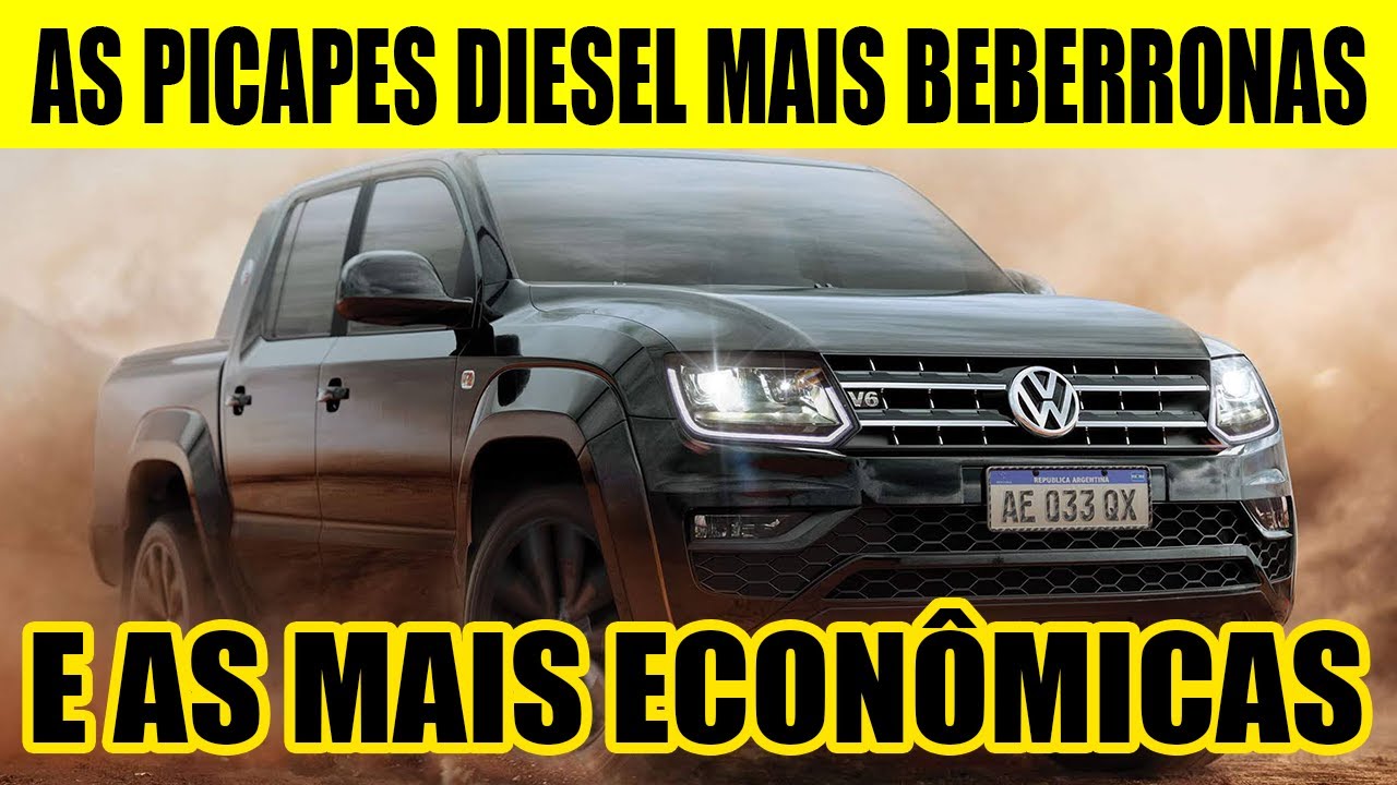 AS PICAPES DIESEL MAIS BEBERRONAS E MAIS ECONÔMICAS QUE TEMOS NO BRASIL