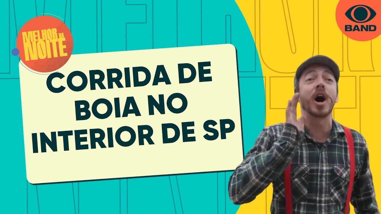 Detetive Bigode encara corrida de boia no interior de S&atilde;o Paulo | Melhor da Noite