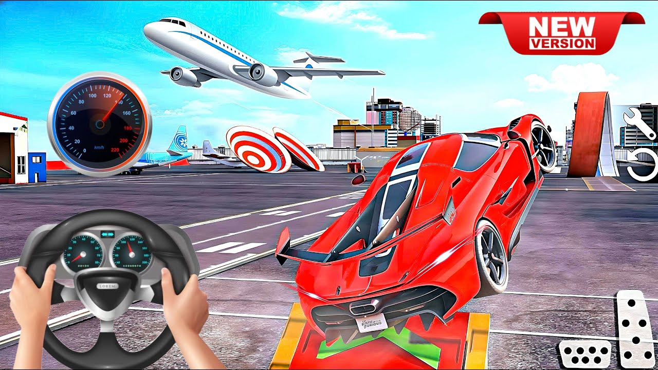 GT Car Stunt Racing Driver Games 2023 v2 - Impossible Mega Ramp Driving Simulator - Android GamePlay