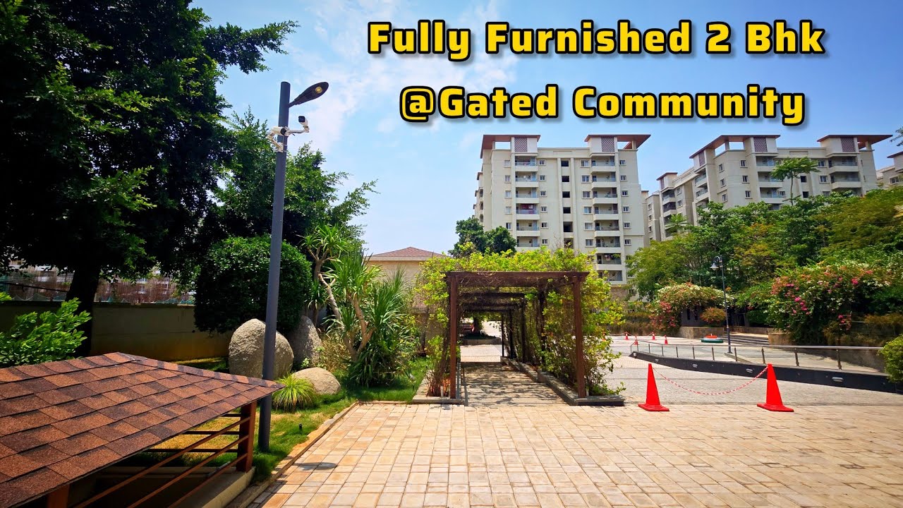 Fully Furnished 2 Bhk Flat For Sale || Near Financial District Wipro Circle Road || Hyderabad