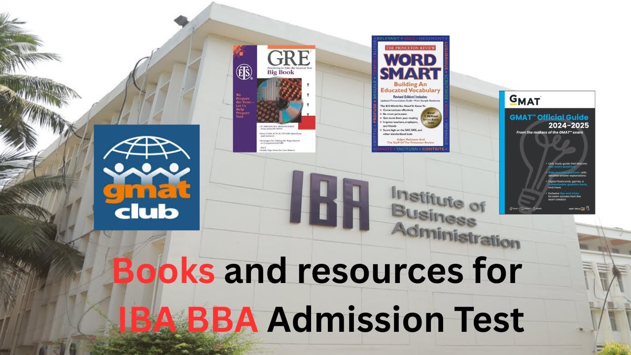 IBA BBA Admission books and resources.