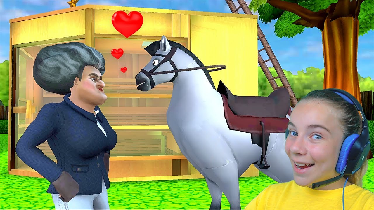 МИСС ТИ КУПИЛА ЛОШАДЬ Злая Учительница Scary Teacher 3D