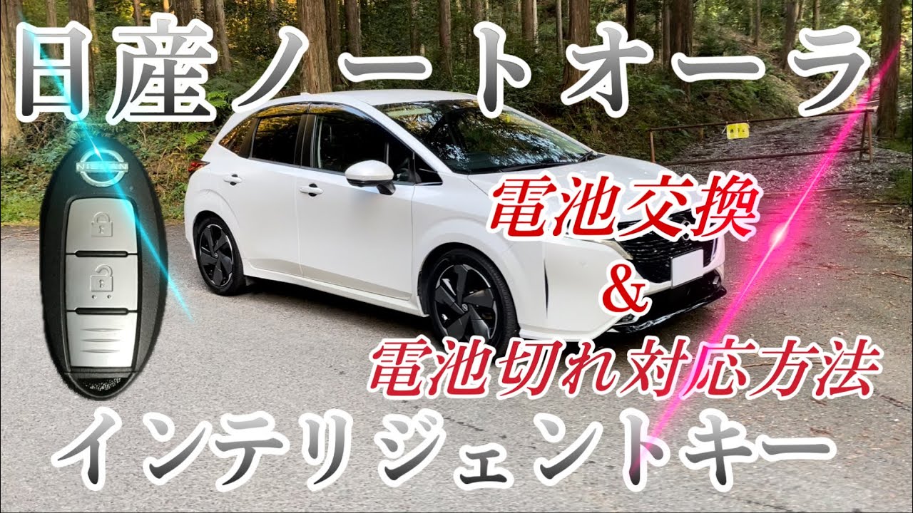 [日産ノートオーラ]インテリジェントキー電池交換と対策
