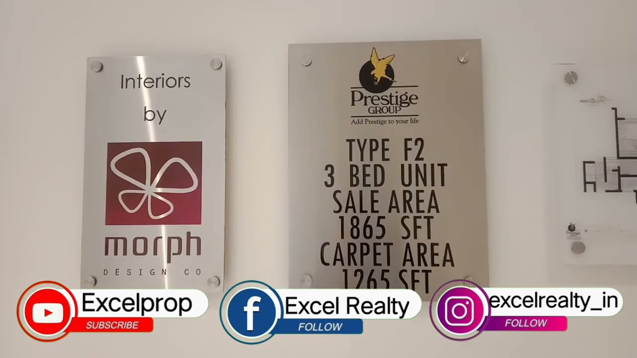 3bhk 1865 sq.ft Apartment for sale in Prestige City | Sarjapur Road|  East Bangalore | 6360219373