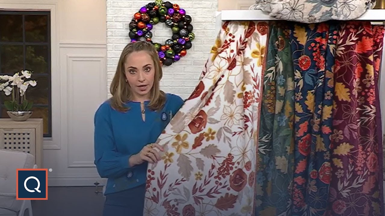 Home Reflections Reversible Plush 60"x80" Harvest Throw | QVC
