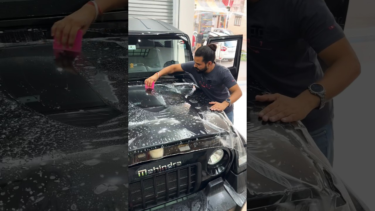 Mahindra Thar PPF 🤘😍 #shorts #mahindrathar #thar #ppf