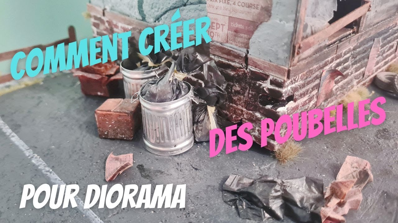 Comment créer des poubelles pour #diorama