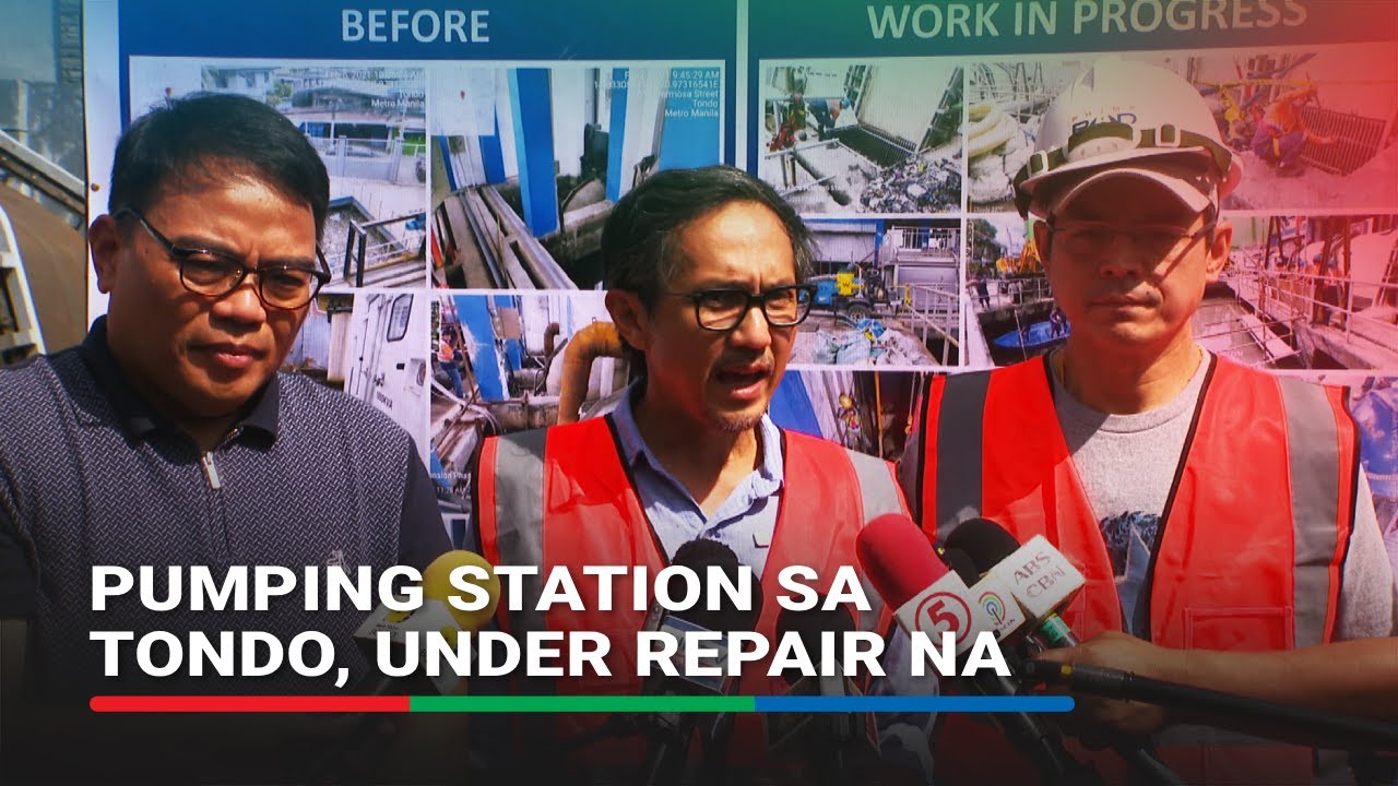 Natenggang pumping station sa Tondo isinasaayos na ayon kay Dizon, Domagoso | ABS-CBN News