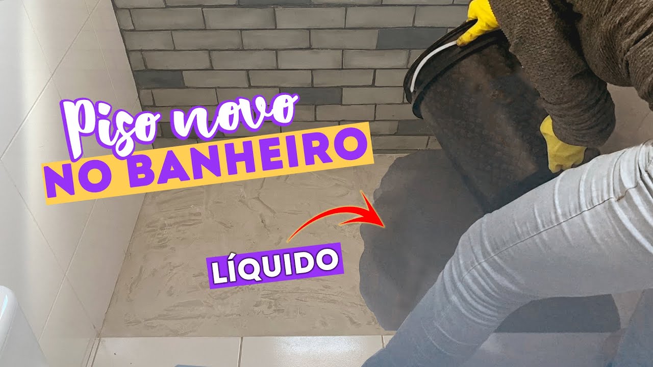 COMO FAZER PISO CIMENTO QUEIMADO LÍQUIDO (NO BANHEIRO)