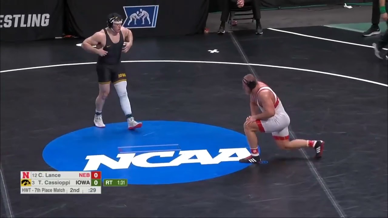 Tony Cassioppi vs Christian Lance 7rd Place Match | 2022 NCAA Wrestling Championshis HWT