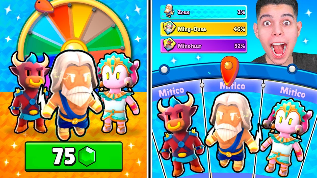 DESCOBRI COMO PEGAR O ZEUS MÍTICO 100% MAIS RÁPIDO NA NOVA ROLETA DO STUMBLE GUYS!