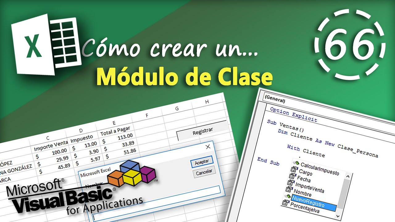 Módulo de Clase | VBA Excel 2013 #66
