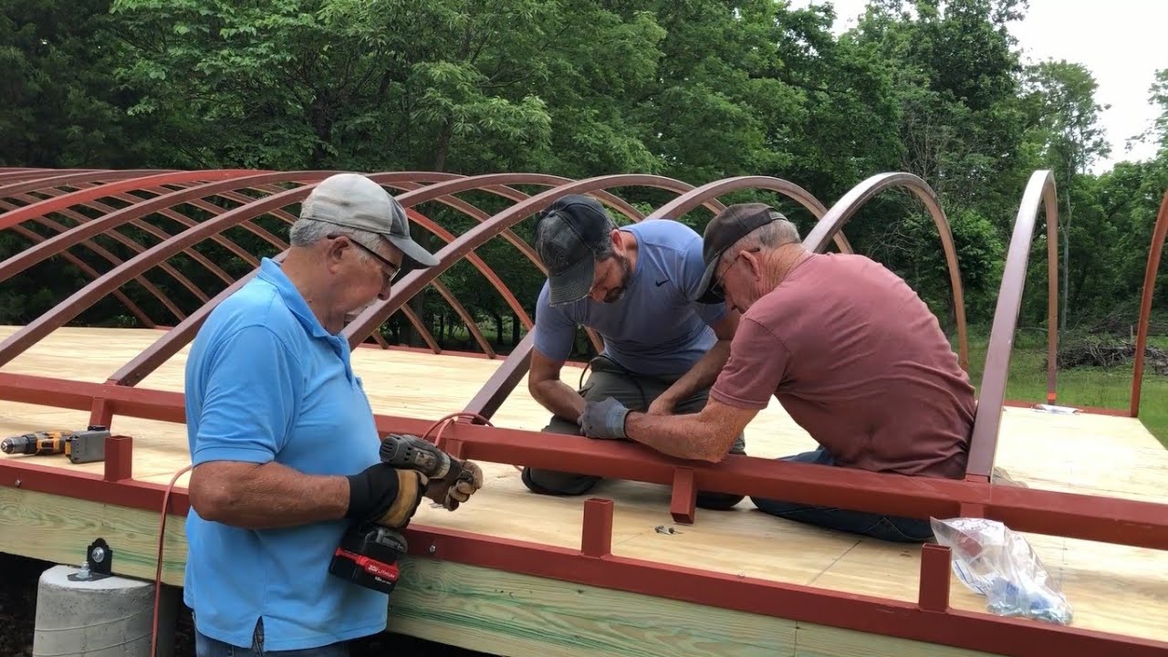Строительство арочного домика — подготовка стен к подъёму | Tiny House