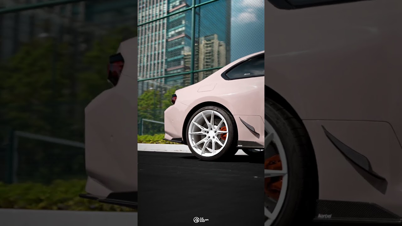 BMW M2 - First Light Kiss 镜空粉 | Vinyl Car Wrap