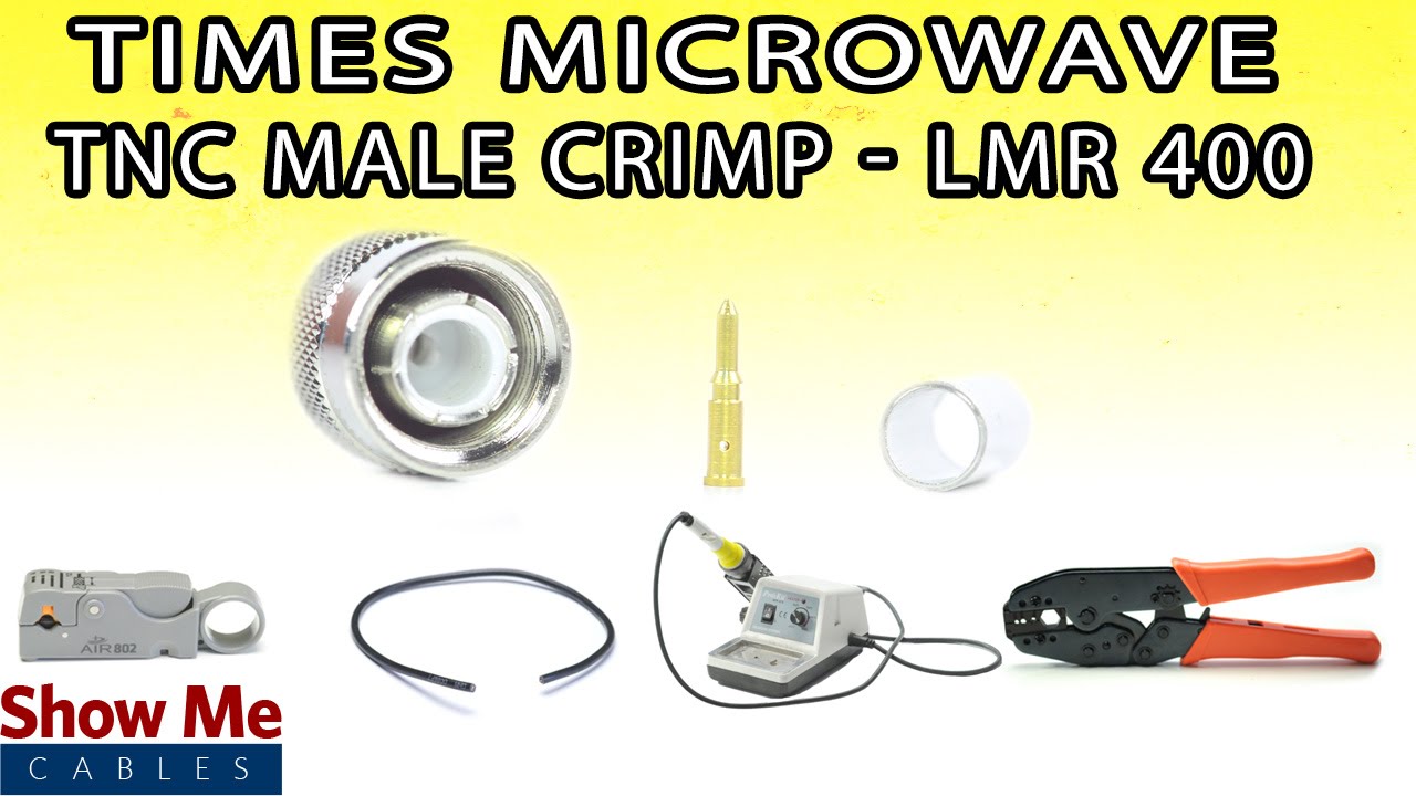 Times Microwave TNC Male Crimp For LMR-400 - Perfect For DIY Installs! #3833