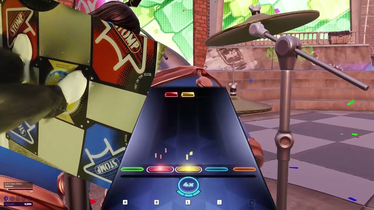 Pump It Up Fortnite Festival Expert: Airplanes B.o.B. ft. Hayley Williams Drums