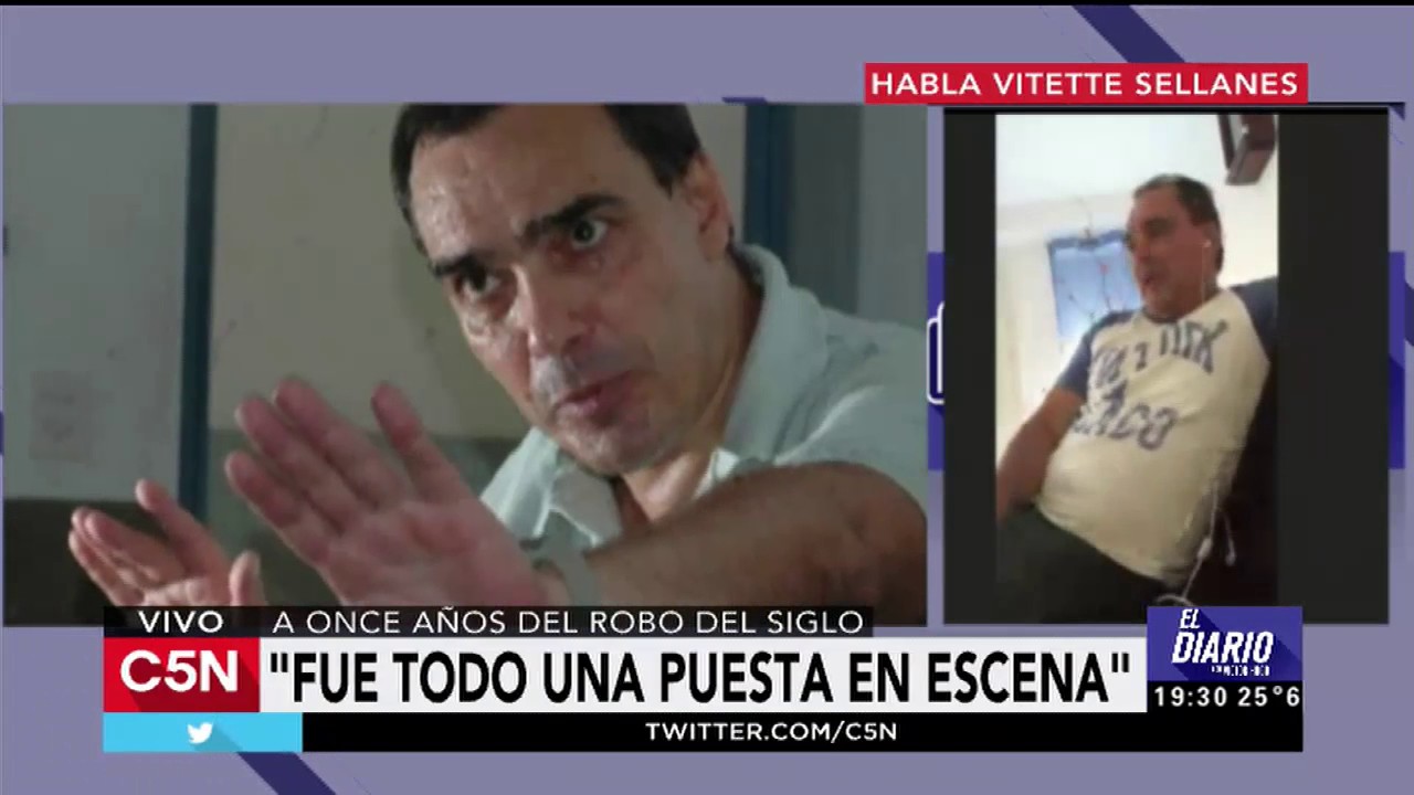 C5N - Policiales: habla Vitette a once años del robo del siglo