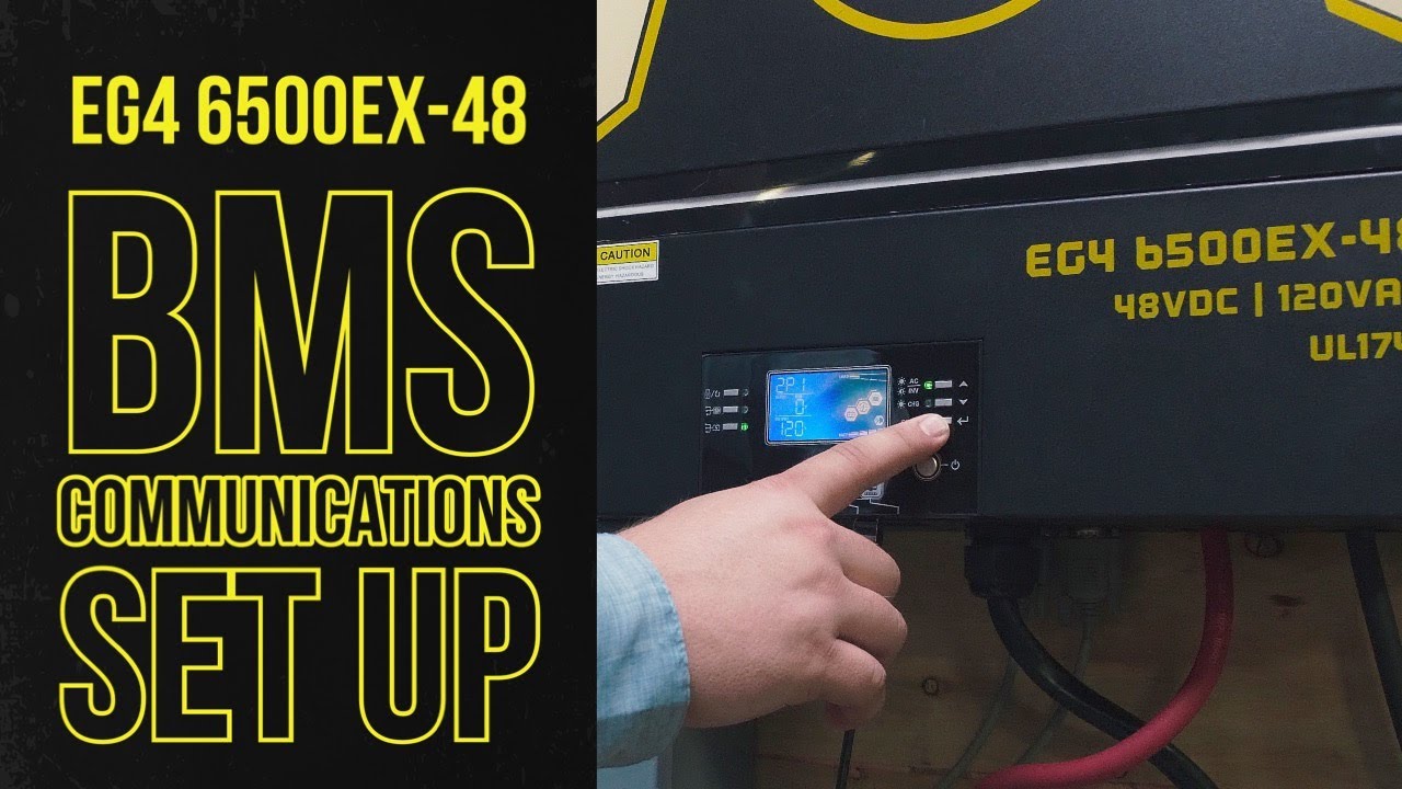 EG4 6500EX-48 BMS Communications Setup, Inverter to Battery Commissioning, Split Phase Configuration