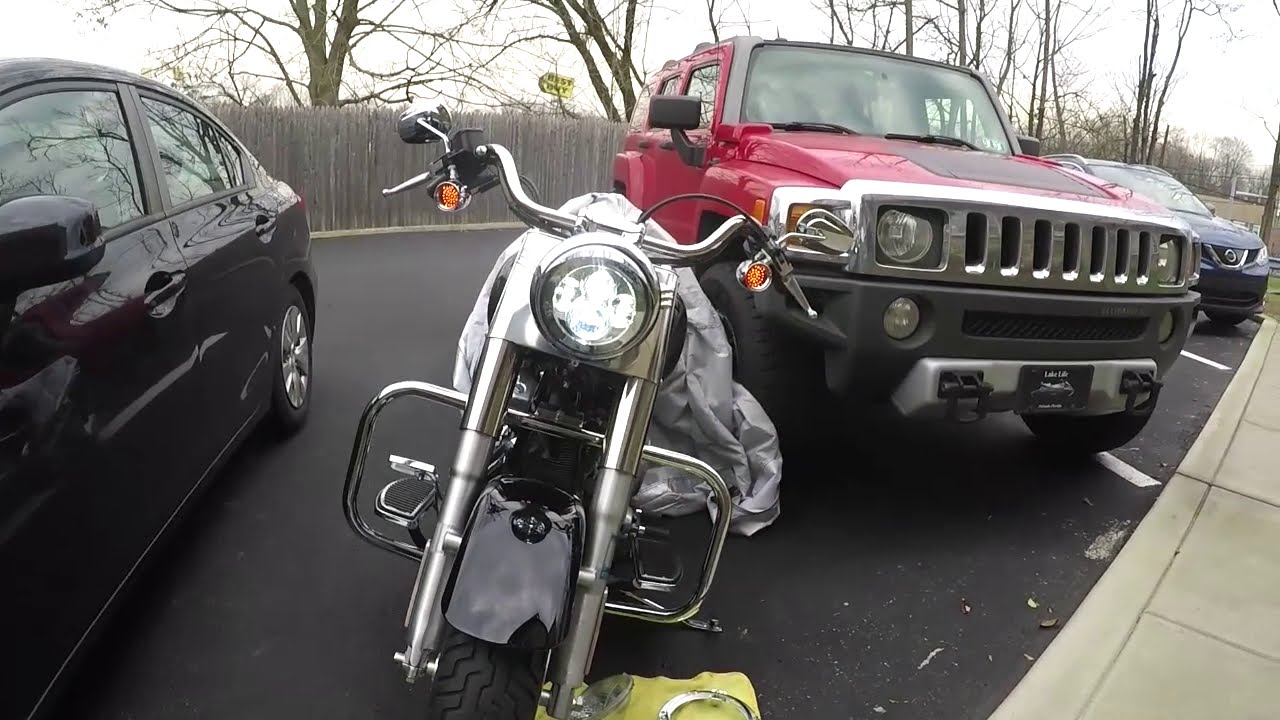 Harley Davidson headlight and visor install