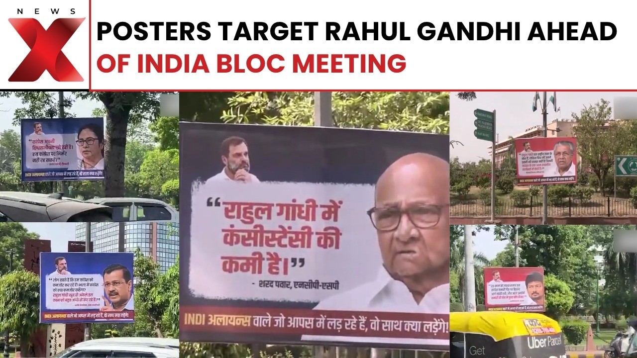 Political Posters Emerge In Delhi Ahead Of Key INDIA Bloc Meeting | Latest News | NewsX