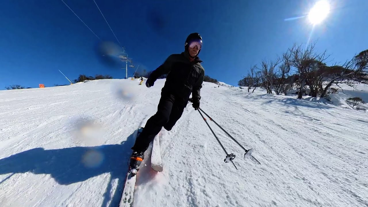 Telemark skiing.  What a feeling.