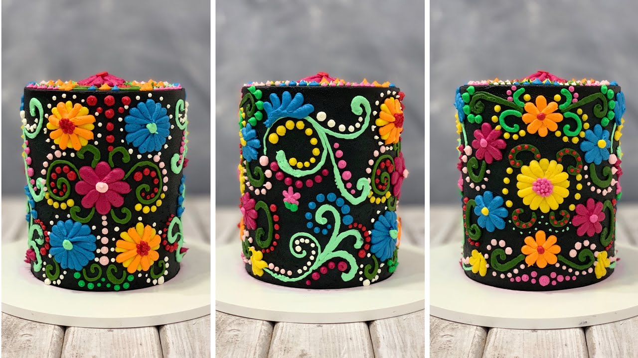 Mexican Embroidery Cake | Mandala Cake | Happiness Cake